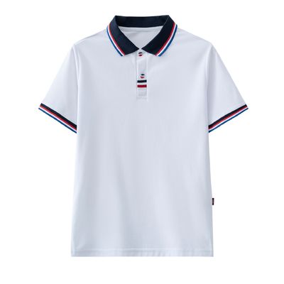 Roupas escolares Crianças camisas de polo mistura de algodão poliéster uniforme escolar