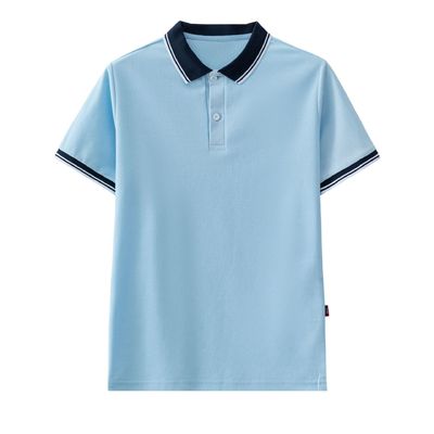 Camisas de polo de algodão Pique Clássico Uniforme escolar