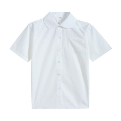 Roupas escolares camisas formais meninas personalizadas calças curtas camisas brancas