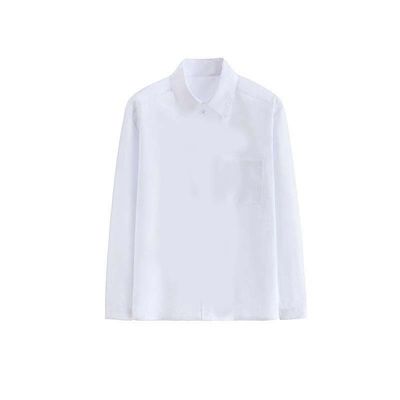 Roupas escolares camisas formais meninas personalizadas meninos camisas brancas de manga longa