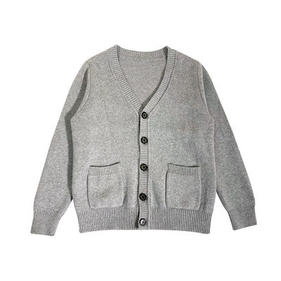 Uniforme Escolar Cardigan Tricoteado Suéter Jumper Botão Tipo de fechamento